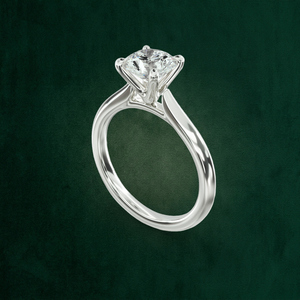 Anillo de Oro Sólido de 18K con Corte Brillante Redondo, Engaste de Catedral, Claridad VVS1, Personalizado, Precio de Fábrica OEM B2B - Product Image 2
