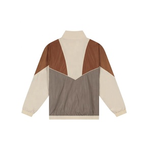 Veste coupe-vent grande taille de qualité supérieure, vente en gros, vêtements en nylon avec patchwork personnalisé, veste imperméable à séchage rapide - Product Image 2