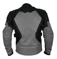 Nouvelle veste de moto de course imperméable coupe ajustée zippée simple pour l'extérieur, coupe-vent décontracté en cuir tendance