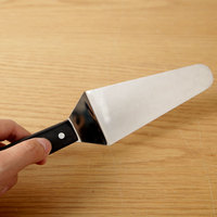 Professioneller Umweltfreundlicher Edelstahl Dreieckiger Kuchenspatel Pizzaschaufel 12,5cm Klinge Spiegelpoliert Ergonomisch