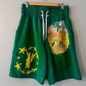 Pantalones Capri Casuales para Hombre, de Felpa de 350 g, con Cordón, Anchos y Holgados, con Logotipo Personalizado, Estilo Hip Hop - Product Image 2