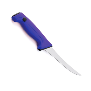 Cuchillo curvo para deshuesar carne, hoja afilada de acero inoxidable, agarre cómodo para deshuesar y preparar alimentos profesionalmente - Product Image 1