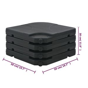 15.9 portatile gal sabbia/acqua riempita parasole Base per ombrelloni e basi per Patio - Product Image 6