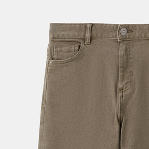 Pantalones Casuales Cómodos de Algodón Suave para Niños, Diseño de Alta Calidad para Compradores al por Mayor / Ropa Casual de Color Sólido con Lazos para Cinturón - Product Image 2