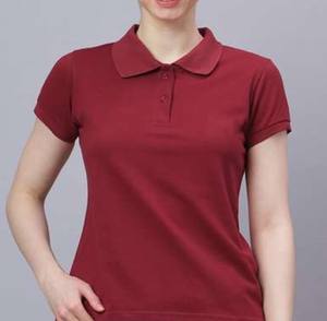 เสื้อโปโลผู้หญิงสำหรับฤดูร้อน ดีไซน์คอวี ไม่มีกระดุม เนื้อผ้าเนียนนุ่ม สวมใส่สบาย ทรงหลวม เหมาะสำหรับวันหยุดพักผ่อน - Product Image 1