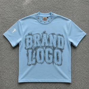 Camiseta Casual Premium para Hombre, 100% Algodón, Corte Regular, con Apliques Personalizados, Secado Rápido, Transpirable, Estilo Urbano Vintage - Product Image 2