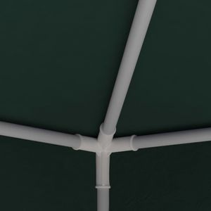 Grande tente de mariage et de fête en polyéthylène vert avec structure en acier, abri élégant pour événements en plein air - Product Image 5