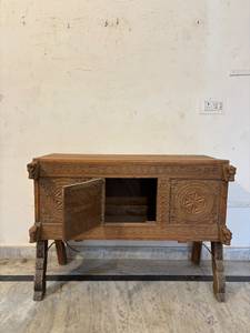 Mueble de Bar para el Hogar de Madera de Teca de Primera Calidad, Multiusos, Ajustable en Altura, Estilo Moderno y Lujoso, Diseño Tradicional Damchiya - Product Image 4