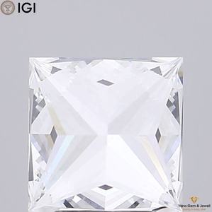 ได้รับการรับรองจาก IGI 2.52กะรัต Princess CUT Lab เพชรที่ปลูก CVD 7.65mm VVS2ความคมชัดและสี D ทำขึ้นเพื่อเป็นเครื่องประดับที่มีความหมาย - Product Image 3