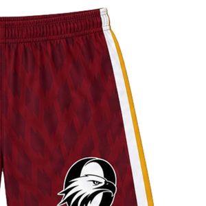 Unisex <b>Burgundy</b> Gold Lacrosse <b>Shorts</b> Polyester Lightweight Athletic Uniform Team Sports Wear Training Match Apparel - Product Image 3