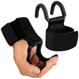 Ganchos de Levantamiento de Pesas Acolchados Gruesos de Primera Calidad con Logotipo Personalizado, Equipo de Gimnasio Resistente para Entrenamiento de Peso Muerto y Tracción - Product Image 1