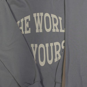 Ensemble deux pièces pour homme : sweat à capuche et pantalon de jogging à bords bruts, personnalisable, en molleton 3D, vente en gros - Product Image 3