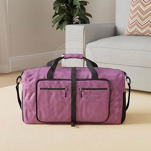 Durable Material Gym Training Nylon Zipper Duffle <b>Bags</b> Lightweight Eco-Friendly Foldable Adjustable Strap Men's Hot Sale Made - Product Image 2