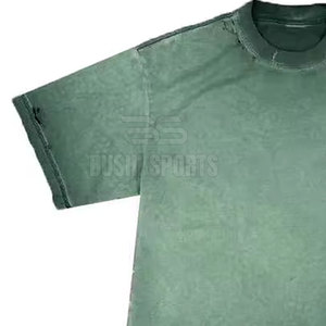Nouveau t-shirt effet soleil délavé, t-shirt élégant effet soleil délavé avec lavage vintage et construction légère - Product Image 2