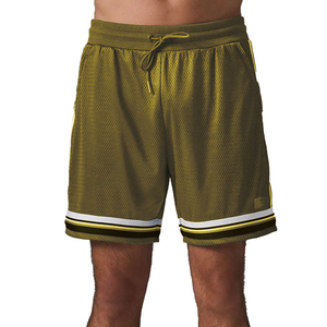 Shorts en maille pour hommes coupe-vent, imperméables, respirants, séchage rapide, taille mi-haute, fermeture éclair, style urbain, pour la gym, le fitness et la musculation - Product Image 6