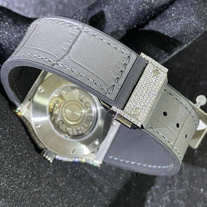 Reloj de Pulsera de Lujo con Diamantes, Completamente Adornado, Hecho a Mano con Moissanita, Mecánico, de Acero Inoxidable, Personalizado para Hombre - Product Image 4