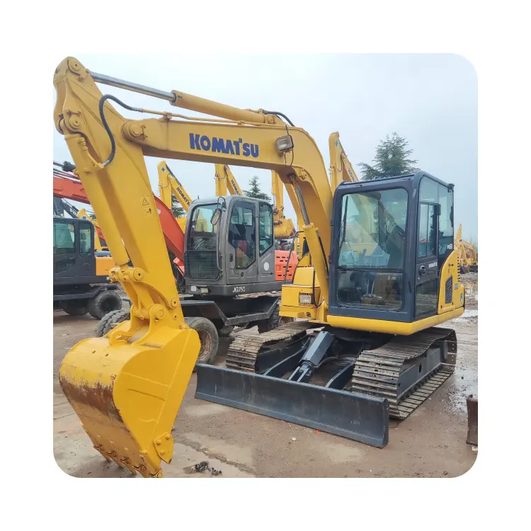 Ekskavator Pc60-8 Komatsu Bekas, Ekskavator Backhoe Mini Perayap Hidrolik 6 Ton untuk Dijual, Pc60 Merek Jepang