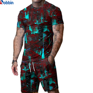 Conjunto deportivo unisex de dos piezas, ropa de diseñador para hombre, sublimación, poliéster, conjunto de camiseta y pantalones cortos deportivos para gimnasio. - Product Image 5