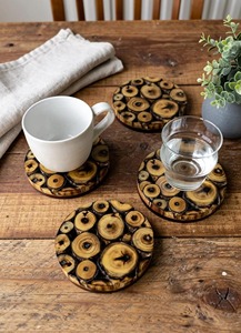 Posavasos de Madera de Diseño Elegante para Cocina y Mesa, de la Mejor Calidad, Decoración para el Hogar, Color Natural, Tamaño Personalizado - Product Image 3