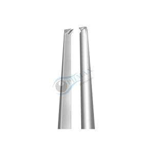 Pinzas de Cornea 1x2 con Dientes de 0.12mm y Plataforma de Atadura, Instrumento Quirúrgico Manual de Acero Inoxidable para Uso Hospitalario Oftalmológico - Product Image 3