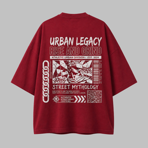 T-shirt surdimensionné pour homme, vêtements lourds personnalisés de luxe, 100% coton, streetwear, hip hop, lavage à l'acide, logo personnalisé, t-shirt vintage - Product Image 1