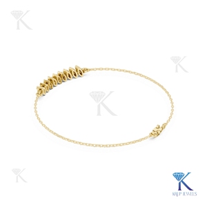 Lab Grown Diamond Marquise Cut Station Chain <b>Bracelet</b> 14K 18K <b>Solid</b> Gold Fine Women Minimalist Jewelry Manufacturer Wholesale - Product Image 6