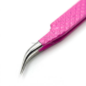 Customized Brand Private Label Custom Color Professional Precision Stainless Steel Smooth Tip Comfortable Eyelash Tweezers Box - Product Image 5