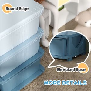 Clothes & Toy Cubby Storage Bins Plastic Storage Boxes for Convenient Organization - Product Image 6