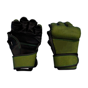Gants de boxe et de MMA professionnels en cuir PU avec logo personnalisé, fermeture réglable, antidérapants, sangle de poignet ajustable, fabriqués au Pakistan - Product Image 1