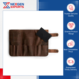 Offre spéciale sur un sac de rangement pour couteaux en cuir PU multi-usages de qualité supérieure, fourni par le premier fournisseur d'Inde. - Product Image 3