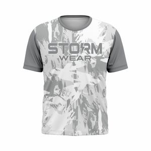 เสื้อยืดกีฬาโพลีเอสเตอร์แบบซับลิเมชั่น ผลิตจากโรงงาน เสื้อทีมสั่งทำพิเศษ พร้อมชื่อและหมายเลข แพ็คเกจเสื้อยืดซับเหงื่อแห้งเร็วสำหรับฝึกซ้อม - Product Image 4