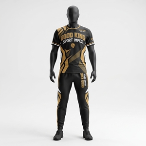 Ensemble de survêtement personnalisé pour hommes : T-shirt de performance et pantalon de jogging – Kit sportif personnalisé – Fabricant OEM en gros Alibaba - Product Image 1