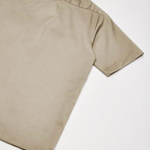Camisa de Trabajo de Seguridad Resistente al Fuego de Manga Corta para Hombre, Algodón Naranja Transpirable, Resistente al Agua, Dos Bolsillos en el Pecho, Impresión Serigrafiada - Product Image 3