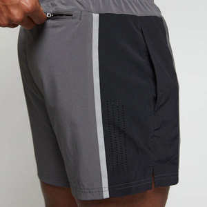 Shorts de sport professionnels pour hommes en toile tricotée, motif uni, séchage rapide et respirant, légers, taille haute - Product Image 5