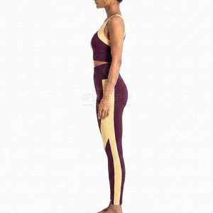 Ensemble de yoga durable pour femme, 2 pièces, couleur unie, écologique, séchage rapide, pour la gym, l'entraînement et les activités sportives - Product Image 3