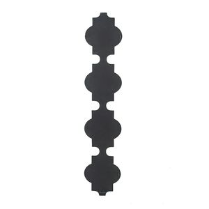 Specchio da parete dorato a quattro livelli stretto e sottile 9,5x1x47,2 pollici - Product Image 5
