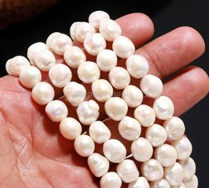 ไข่มุกน้ำจืดธรรมชาติทรงหยดน้ำ ขนาด 9-10 มม. สีขาว ไข่มุกบาร็อคแท้ สำหรับทำเครื่องประดับ ขายส่ง จำนวนมาก ความยาว 15 นิ้ว - Product Image 4