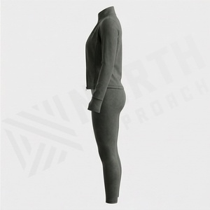 Ensemble de yoga sans couture en nylon et élasthanne pour femme – Tenue de sport, fitness, entraînement et vêtements de sport - Product Image 3