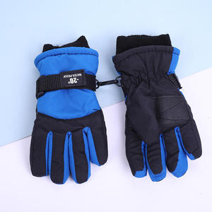 Gants de ski isolés violets, imperméables, chauds pour l'hiver, unisexes, fermeture à boucle et crochets, matériau polyester, pour le ski alpin - Product Image 3
