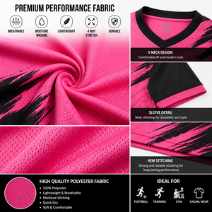 Ensemble d'uniformes de football personnalisés pour hommes et garçons, maillot de football d'équipe de qualité supérieure avec short assorti, vêtements de sport respirants pour l'entraînement - Product Image 5