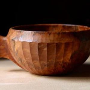 Elegante tazón de madera para servir, acabado natural, tazón de madera maciza para el hogar, fiestas y catering. - Product Image 3