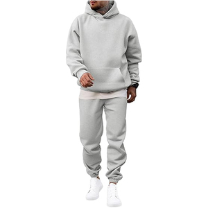 Conjunto Deportivo de Algodón para Hombre, Sudadera con Capucha y Pantalones Jogger, Ropa Deportiva Informal para Correr, Uso Diario, Moda - Product Image 1