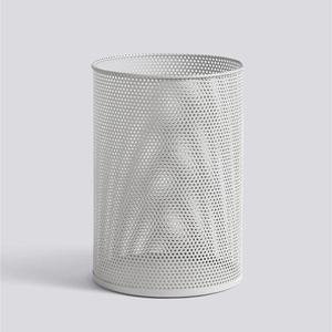 Cubo de Basura Creativo de Metal Galvanizado con Tapa, Cubo de Basura de Acero para Interiores y Exteriores, Cubo de Almacenamiento de Papel y Residuos para Cocina y Jardín con Asas - Product Image 5