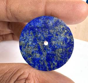 Cadran de montre en lapis-lazuli naturel 28,5 mm, cadran de montre en pierre bleue avec trou central, fabricant de cadran de montre en pierres précieuses de luxe sur mesure - Product Image 2