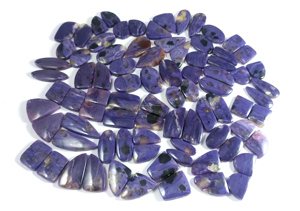 Piedras Preciosas Sueltas de Charoita Natural de Alta Calidad, Cabujón Radha Arts, Formas Mixtas, Color Morado, para Sanación, Personalizables - Product Image 2
