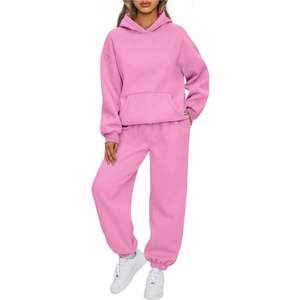 Ensemble de jogging d'hiver pour femmes, personnalisé, hauts décontractés 100% coton tricoté, séchage rapide, respirant, manches courtes, coupe classique - Product Image 5