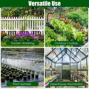Kit d'irrigation goutte à goutte pour jardin avec buses de brumisation flexibles à 360 degrés, système d'arrosage automatique de pelouse en PVC, tuyau en PVC - Product Image 2