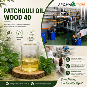Huile essentielle pure de patchouli AROMA ATSIRI Wood PA 40, 100% naturelle, distillée à la vapeur, qualité supérieure, aromathérapie, parfum - Product Image 1