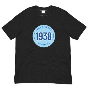 T-shirt unisexe bleu à motif noir, col rond, en coton doux, manches courtes, décontracté, mode quotidienne, streetwear - Product Image 2