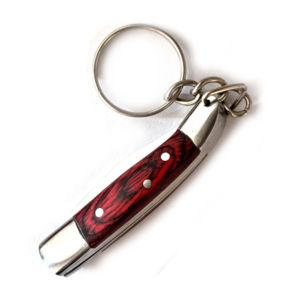 มีดพับเหล็กดามัสกัสอเนกประสงค์ พวงกุญแจพร้อมด้ามจับงานแฮนด์เมด - Product Image 2